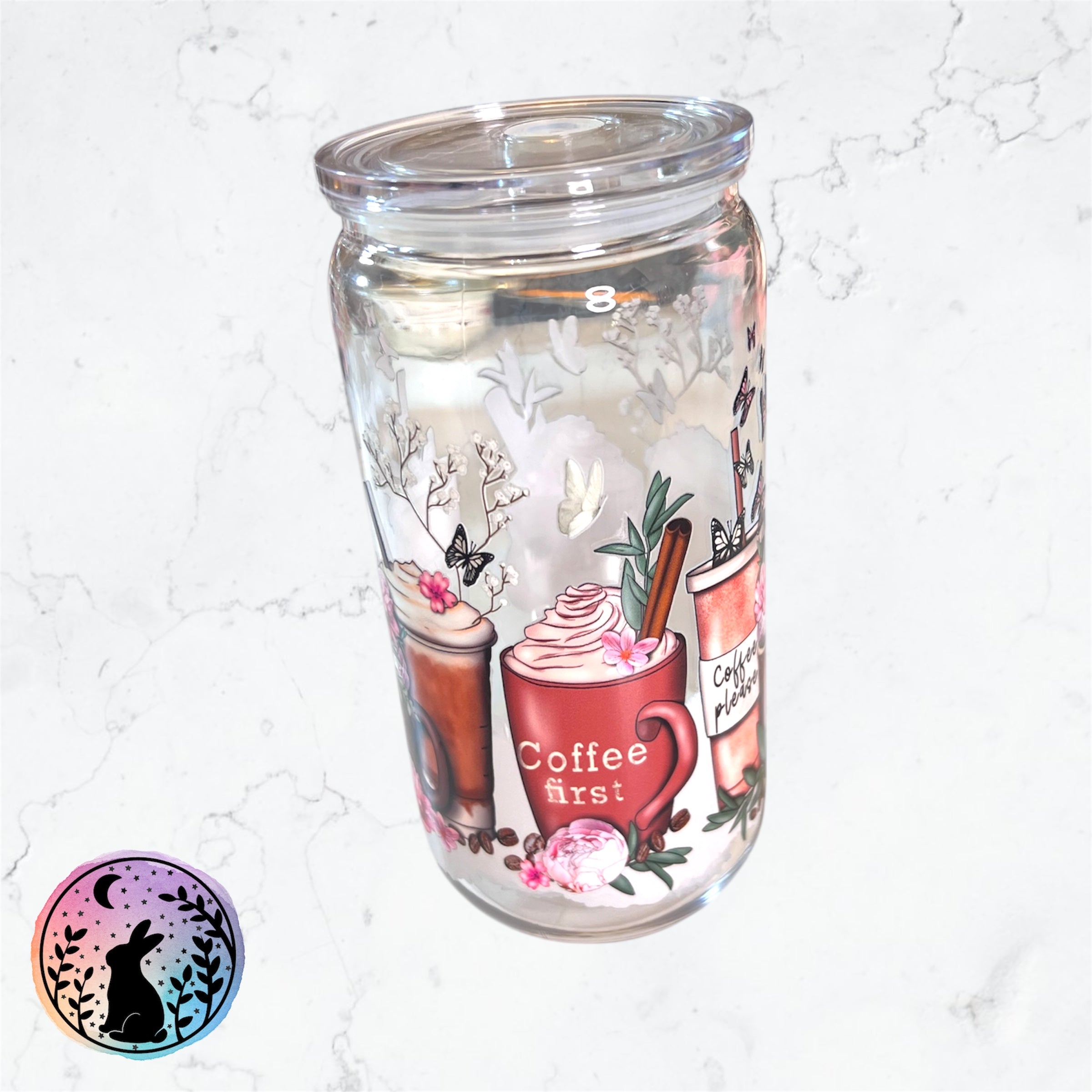 Coffee Design Decorated Tumbler