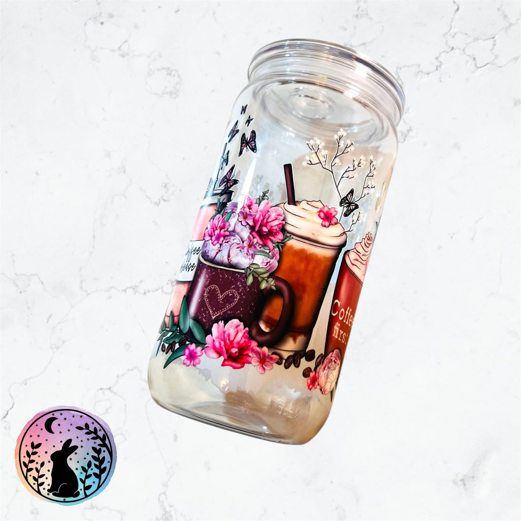 Coffee Design Decorated Tumbler