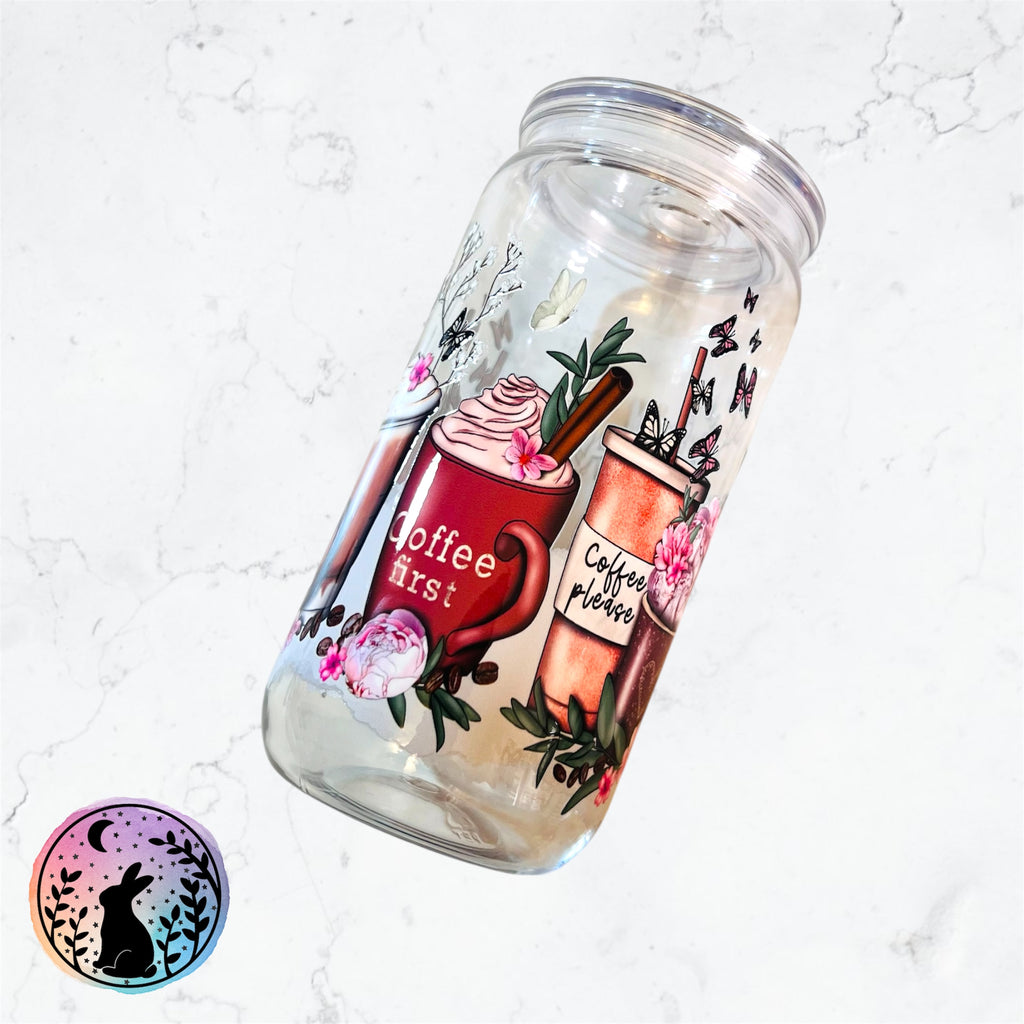 Coffee Design Decorated Tumbler