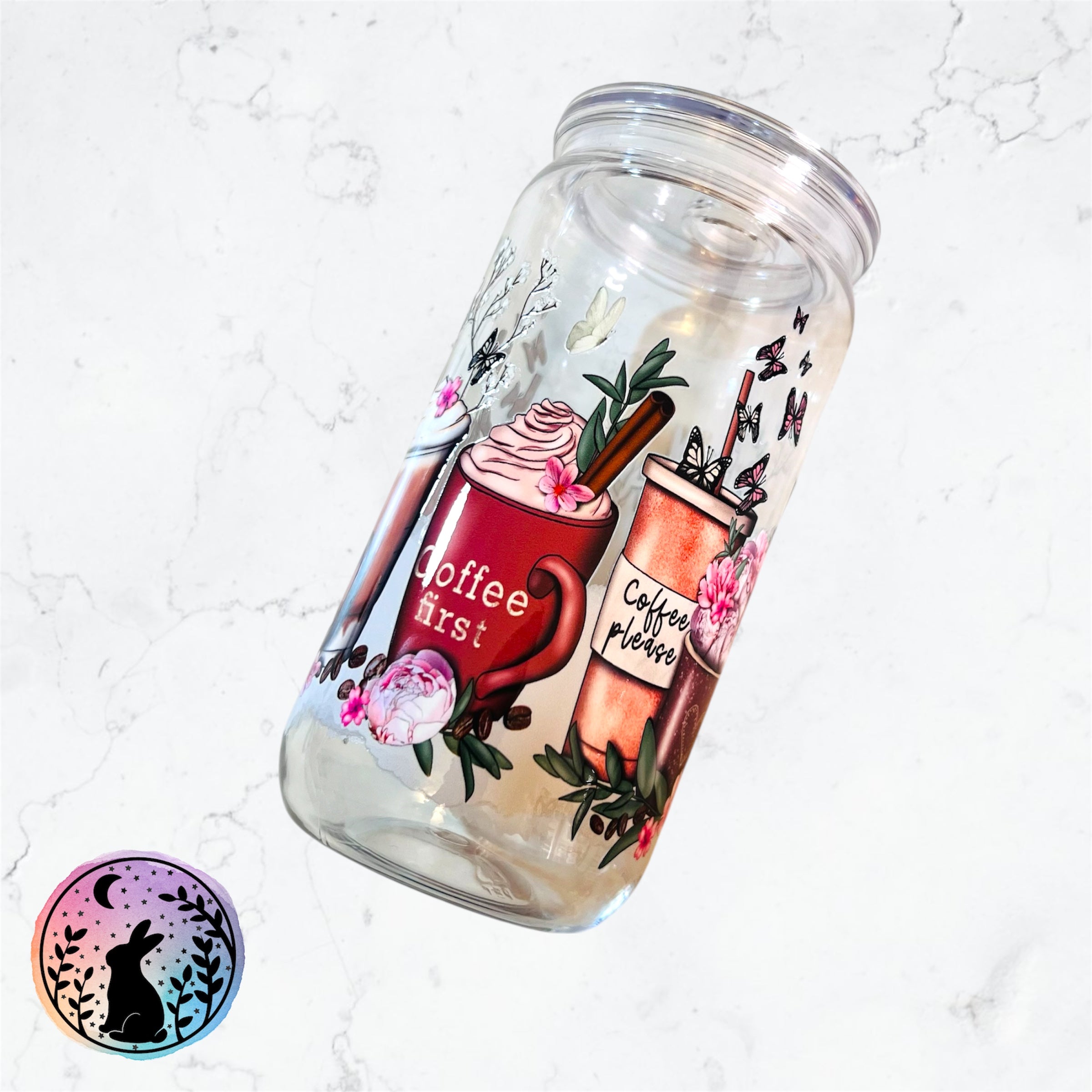 Coffee Design Decorated Tumbler