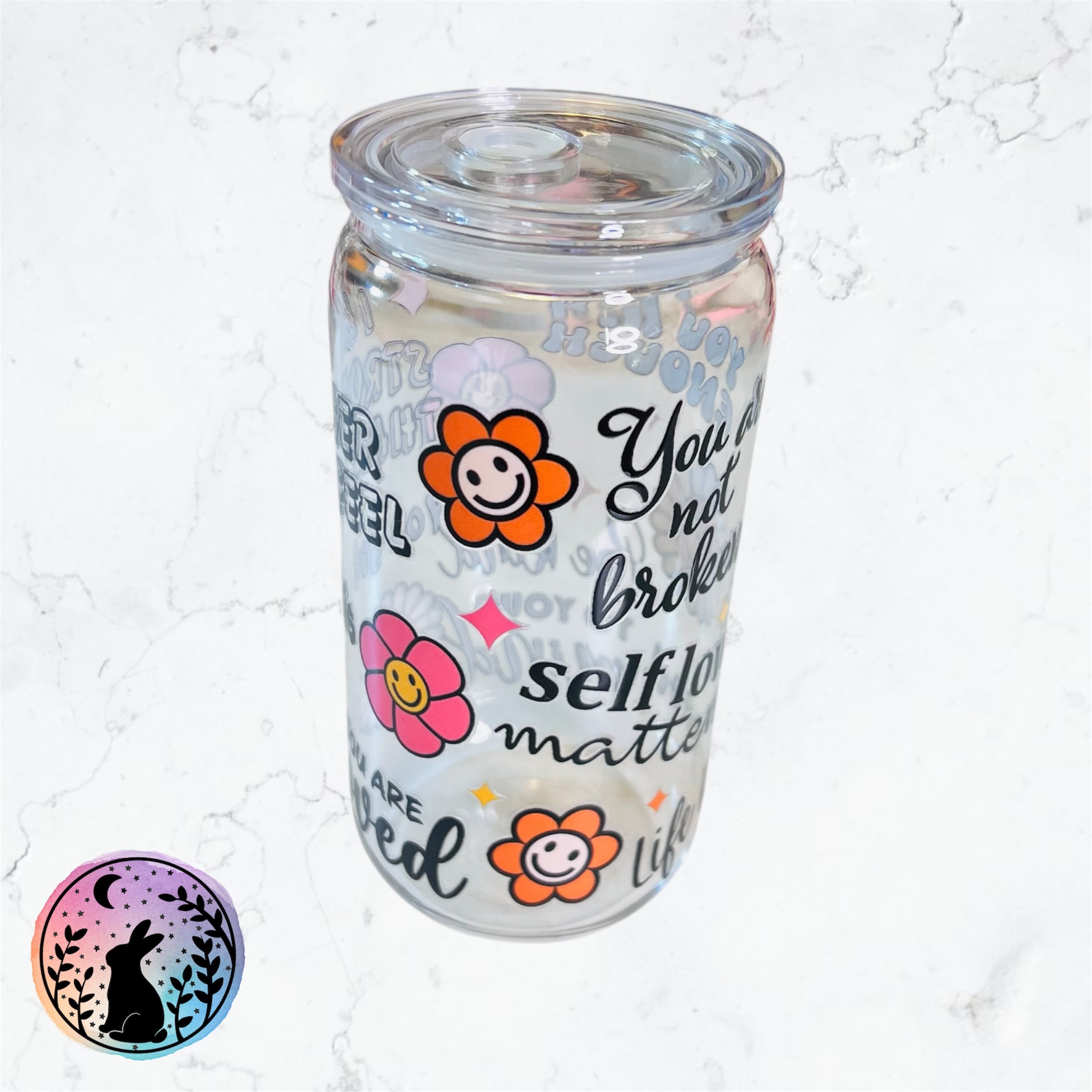 Positive Affirmations Tumbler (see description)