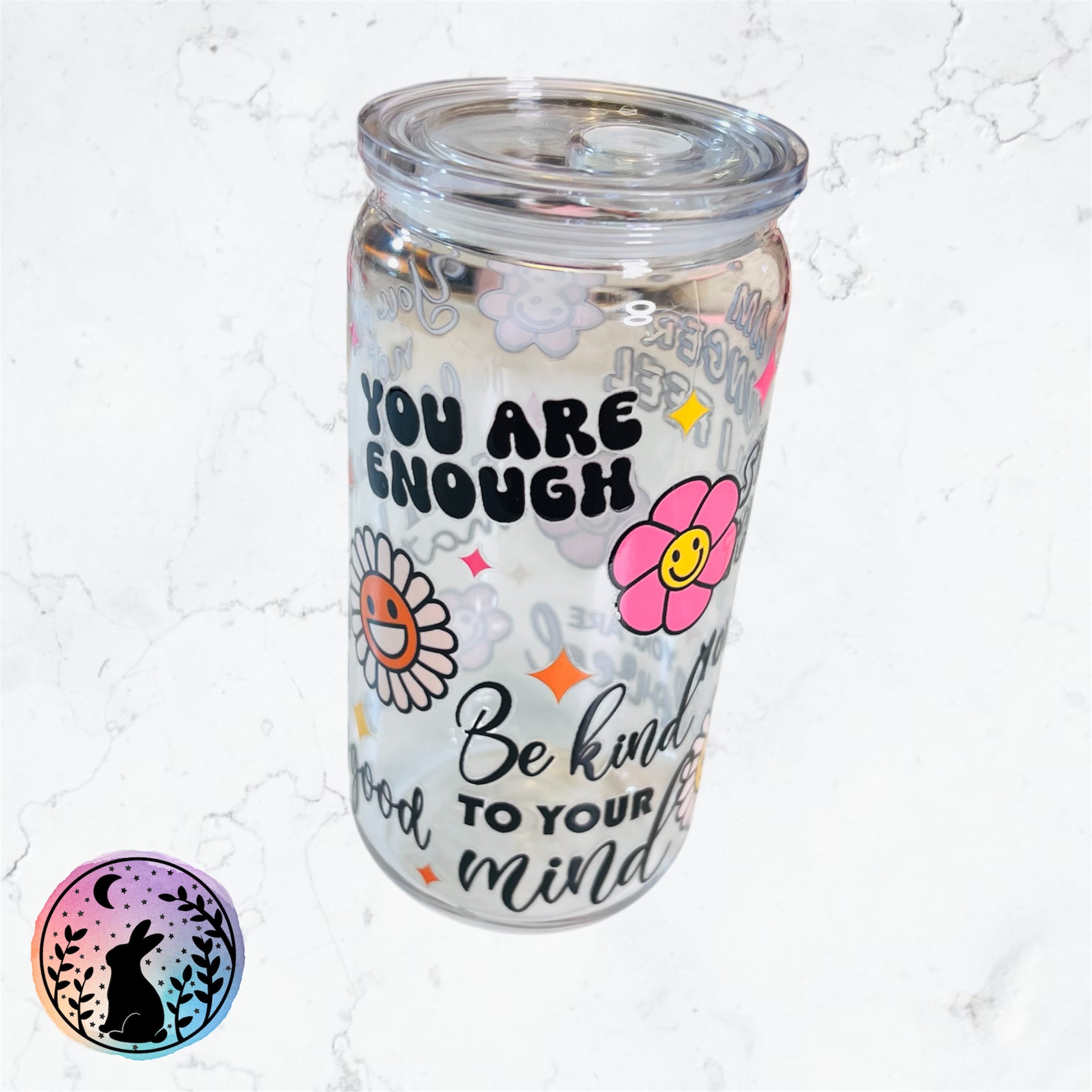 Positive Affirmations Tumbler (see description)