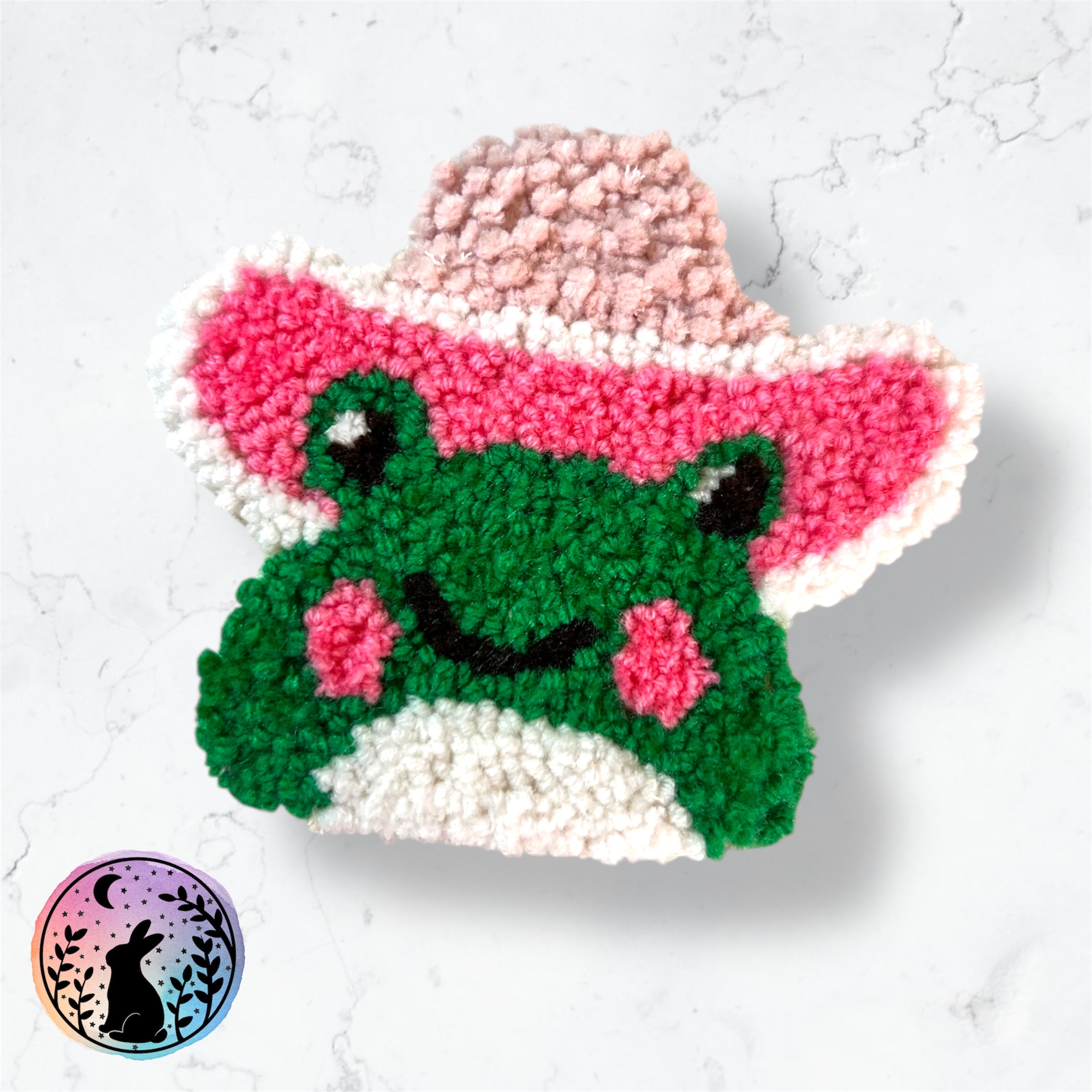 Cowboy Frog Mug Rug Coaster