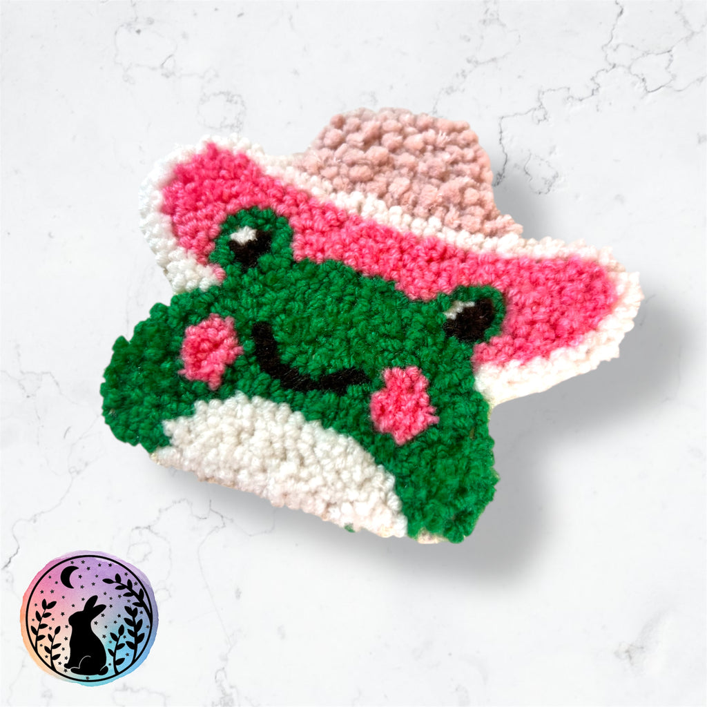 Cowboy Frog Mug Rug Coaster