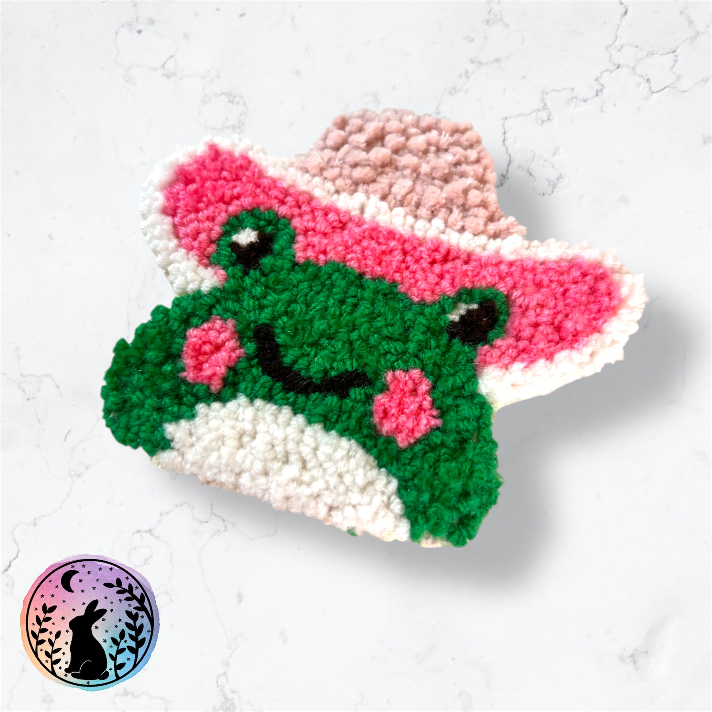 Cowboy Frog Mug Rug Coaster